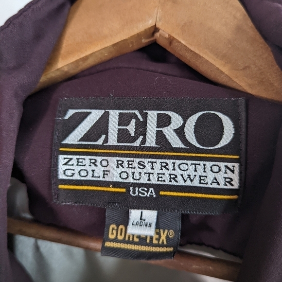 Zero Restriction Golf Windbreaker Jacket Size Medium Goretex Coat Men Vintage - Picture 3 of 15